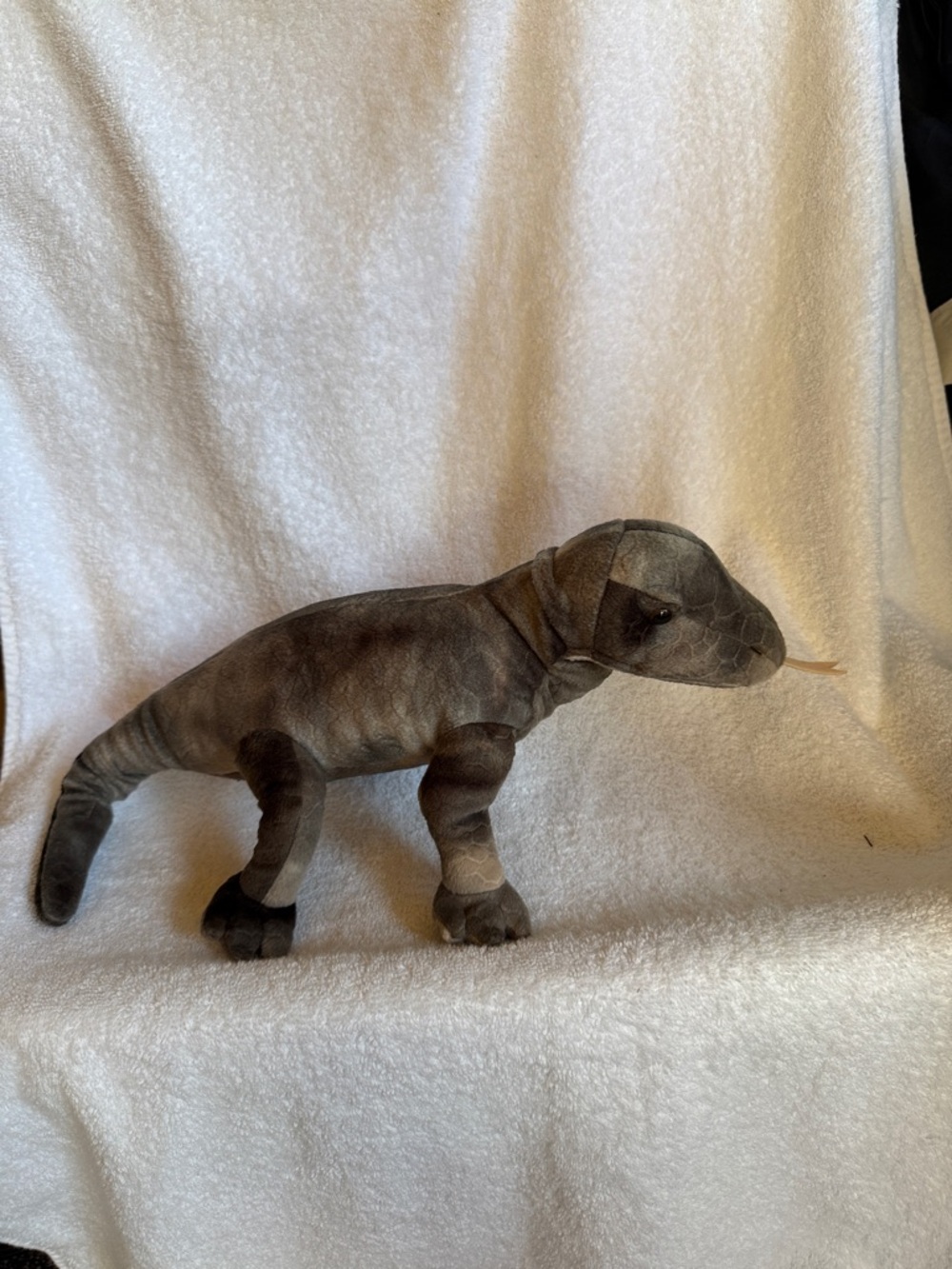 Gray Komodo Dragon Plush Stuffed Animal - Soft Kids Toy Wildlife Tree